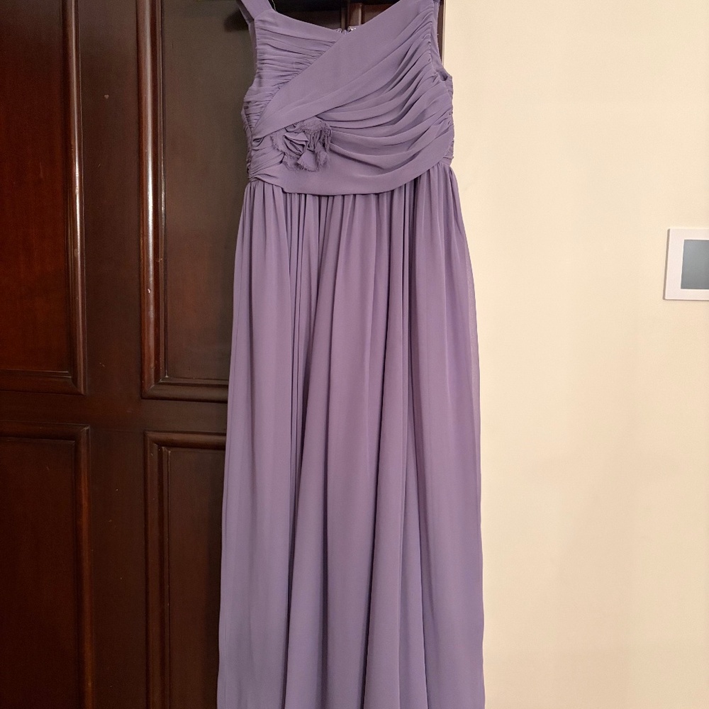 Dessy Girl lavender flower girl dress